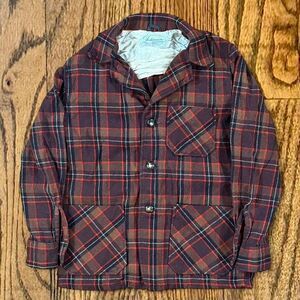Vintage 50’s / 60’s Sears Fieldmaster Wool Plaid Flannel Button Up Shirt